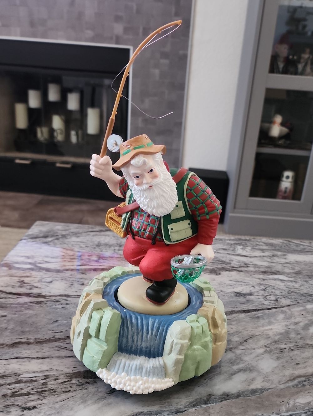 Mr. Christmas Animated Musical Fishing Santa! Vintage 1999